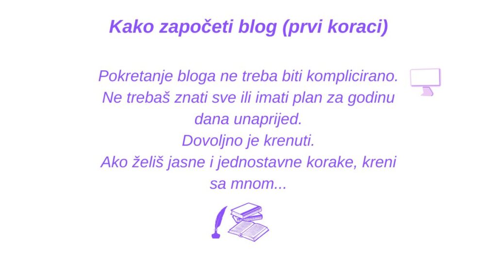 kako započeti blog